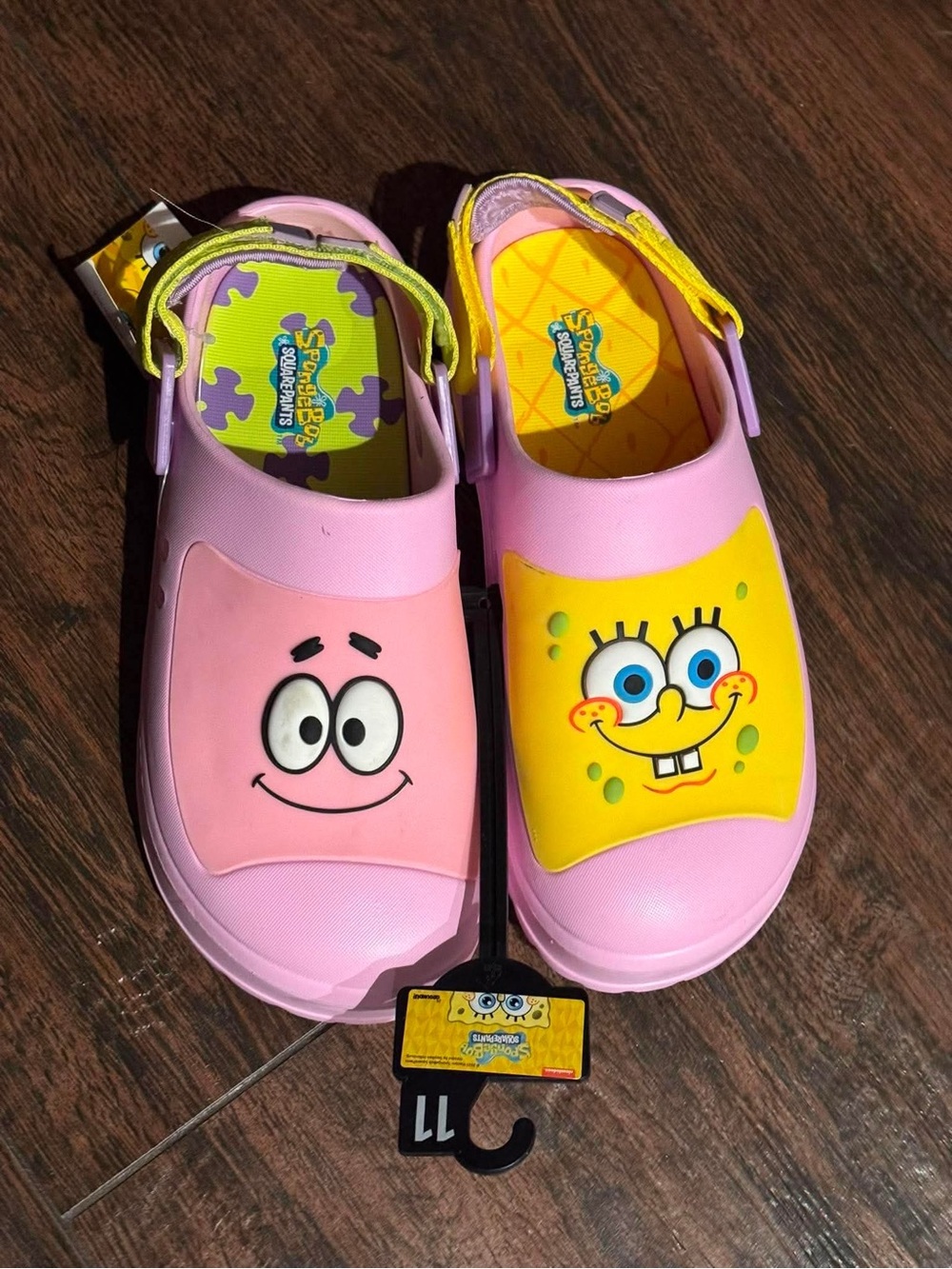 Pink SpongeBob & Patrick Slip-On Sandals with Adjustable Heel Strap